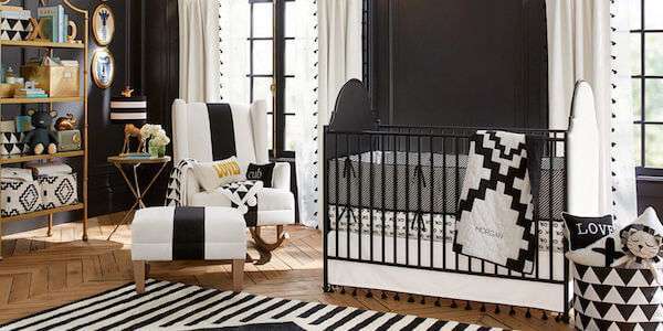 siyah-beyaz-modern-bebek-odasi-tasarimlari