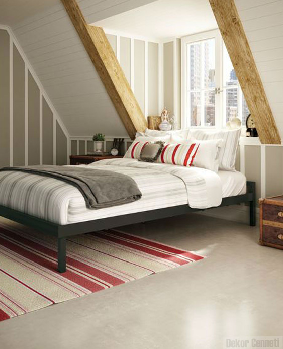Tavan Arasına Yapılmış 15 Muhteşem Yatak Odası Tasarımı 2021