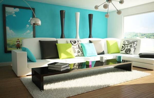  Renkli Oturma Odası Dekorasyonu 