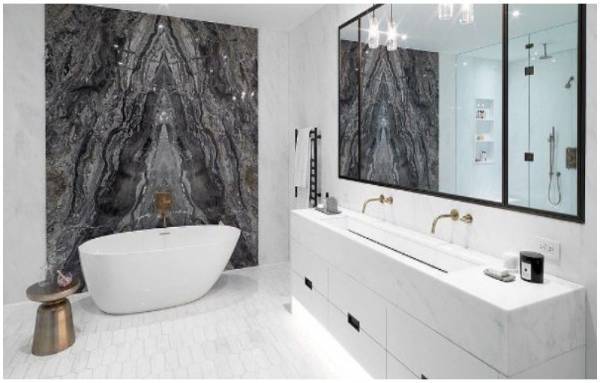 Şık Tasarımları ile Banyo Lavabo Dolap ve Mermer Modelleri