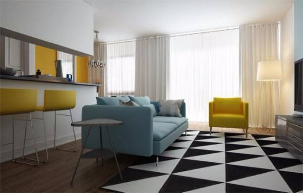 Salon Dekorasyonlarınızı Hareketlendirecek En Güzel Siyah Beyaz Halı Modelleri
