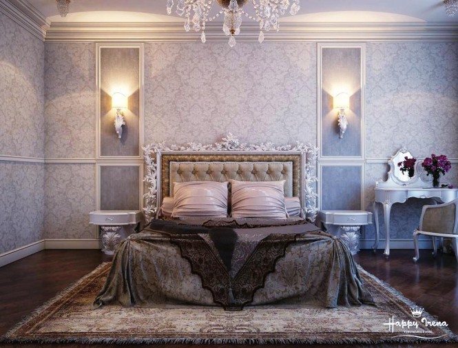 Klasik ve Şık Yatak Odası Dekorasyonu 2021