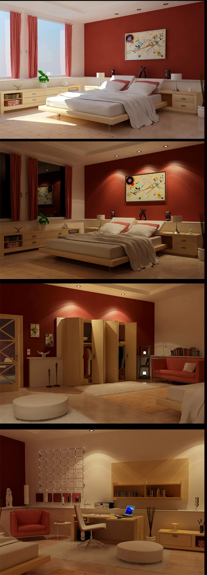  modern yatak odaları 