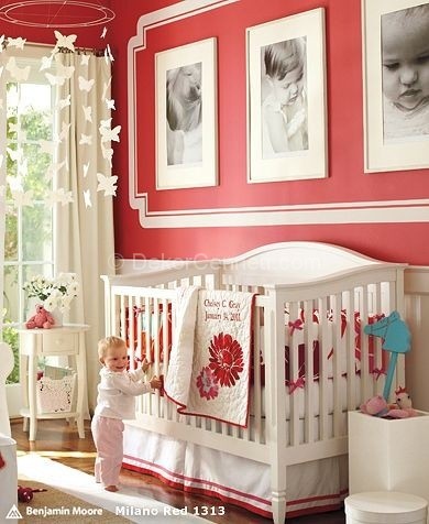  kırmızı bebek odası 