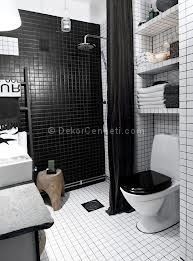 Siyah ve Beyaz Banyo Dekorasyon Örnekleri