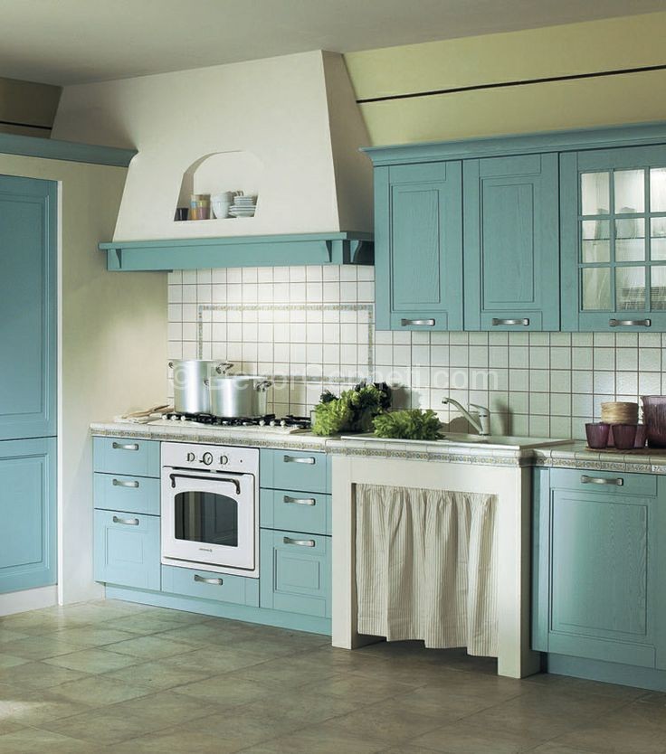 50 Farklı Mavi Mutfak Dekorasyon Örnekleri