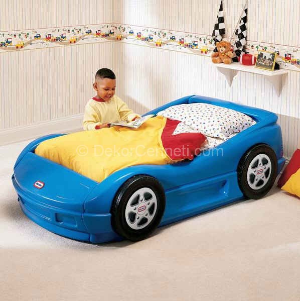Araba Şeklinde Çocuk Yatakları 2021