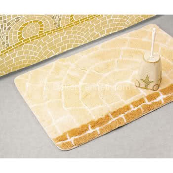 Kaydirmaz Paspas Islak Zemin Paspasi Banyo Paspasi 60x90 Cm Sari Renk